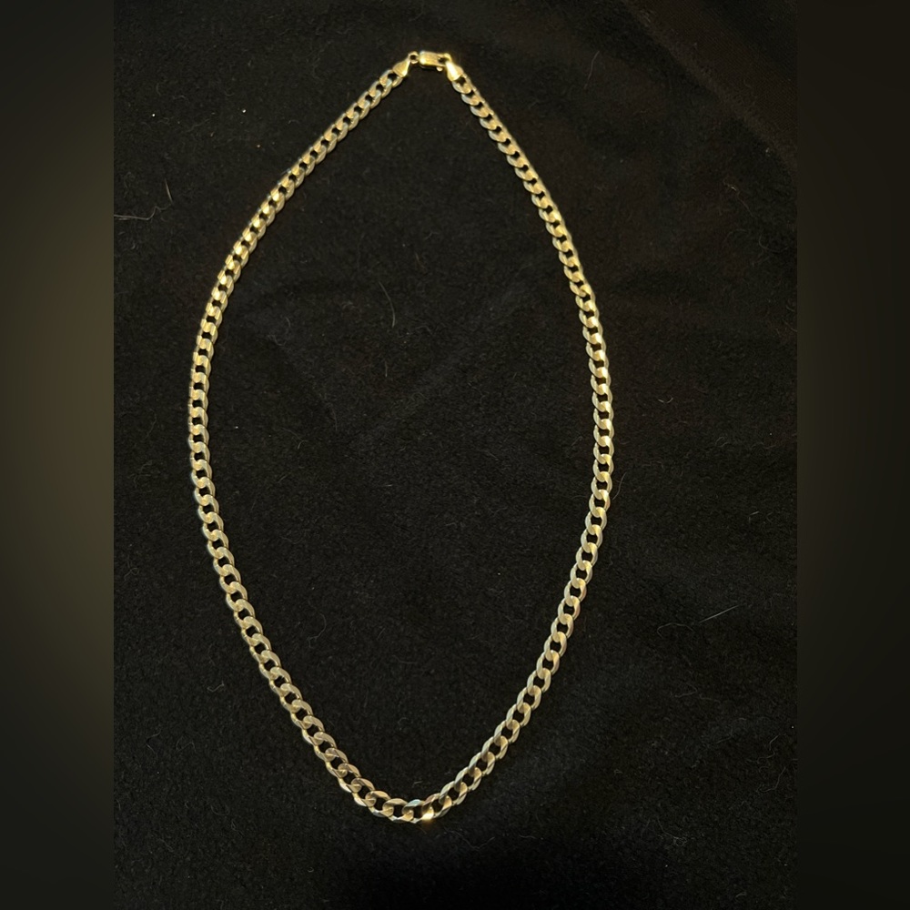 14k gold Cuban chain. Sold